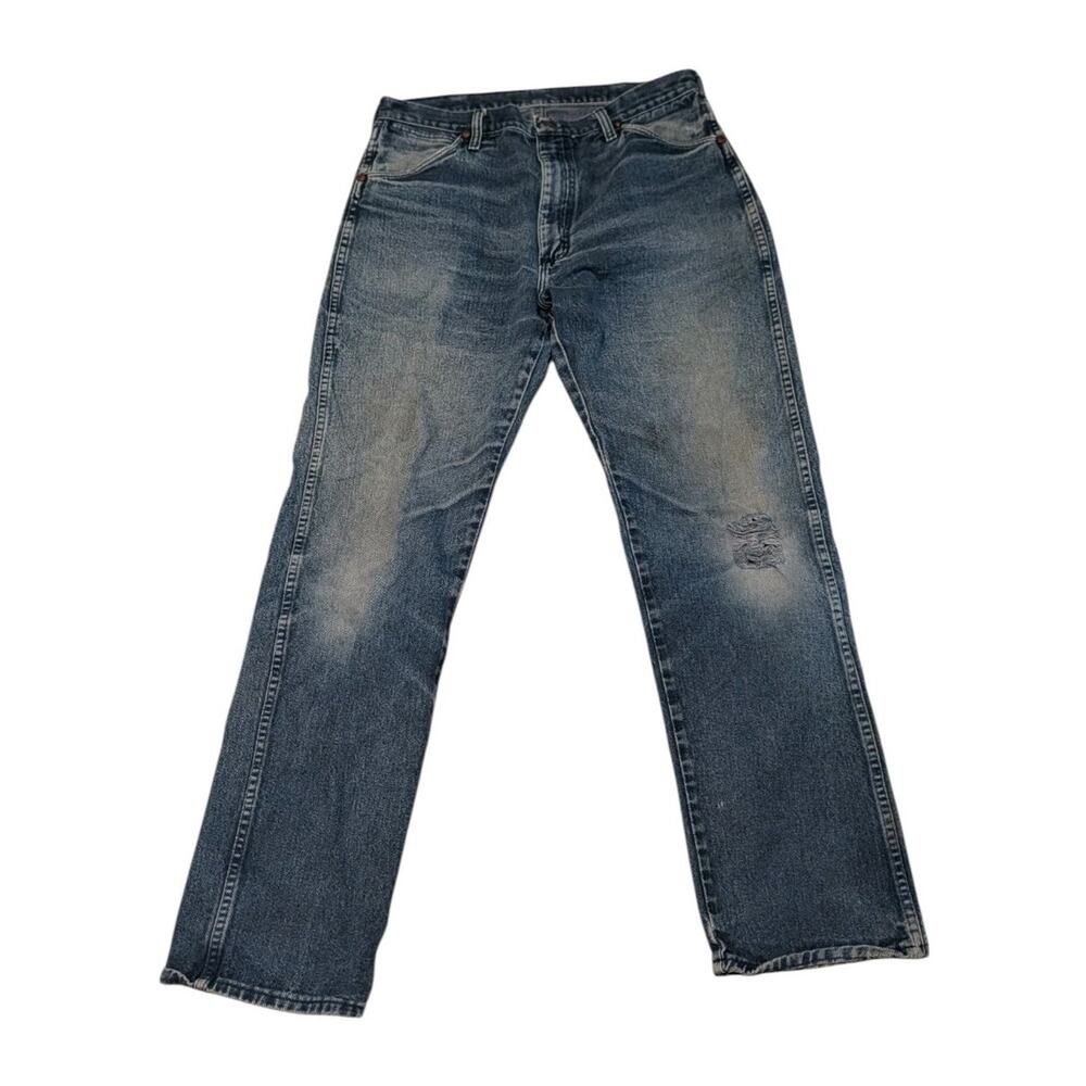 Wrangler Vintage Men's Jeans 13MWZ Cowboy Cut 32x33 Western Dark Wash USA #571